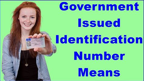 Gov issued id number. Things To Know About Gov issued id number. 